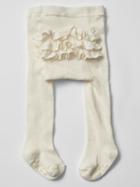 Gap Ruffle Tights - Ivory Frost