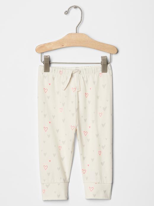 Gap Organic Print Pants - Pink Neon