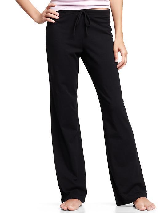 Gap Womens Black Simple Drawstring Pants - Black