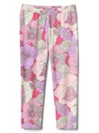 Gap Print Stretch Jersey Capris - Pink Floral