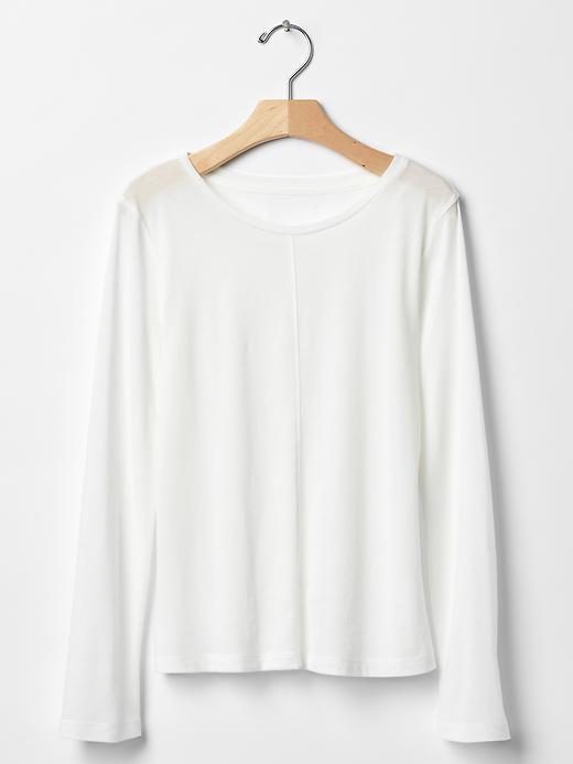 Gap Luxe Seam Jersey Tee - New Off White
