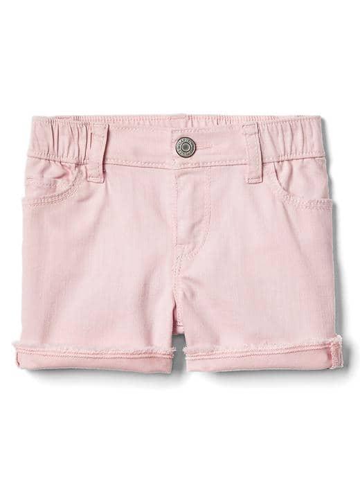 Gap Women Stretch Pink Wash Shorty Short - Spring Pink