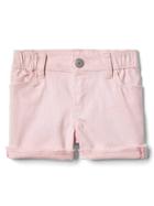 Gap Women Stretch Pink Wash Shorty Short - Spring Pink