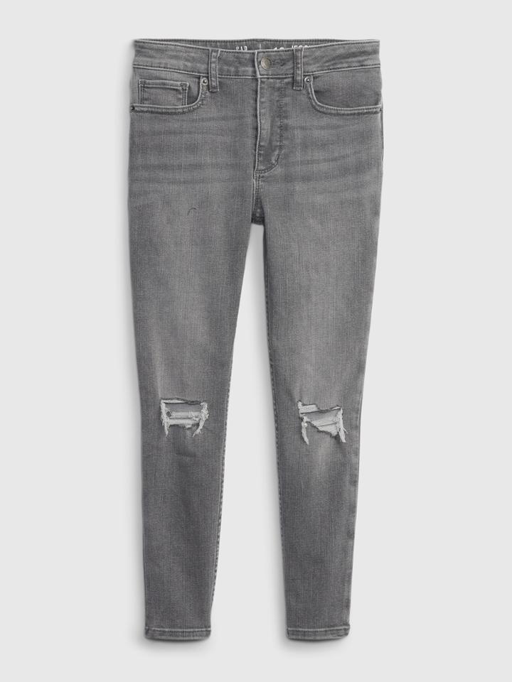Kids High Rise Jeggings With Washwell