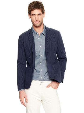 Gap Casual Pinstripe Blazer