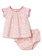 Gap Sprinkle Flutter Top And Bloomer Set - Pink Cameo