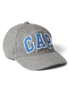 Gap Women Logo Wool Baseball Hat - Heather Grey