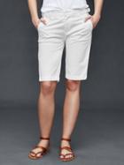 Gap Women Skinny Bermuda Shorts - Optic White