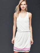 Gap Engineered Stripe Dress - New Off White