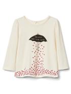Gap Love Showers Keyhole Top - Ivory Frost