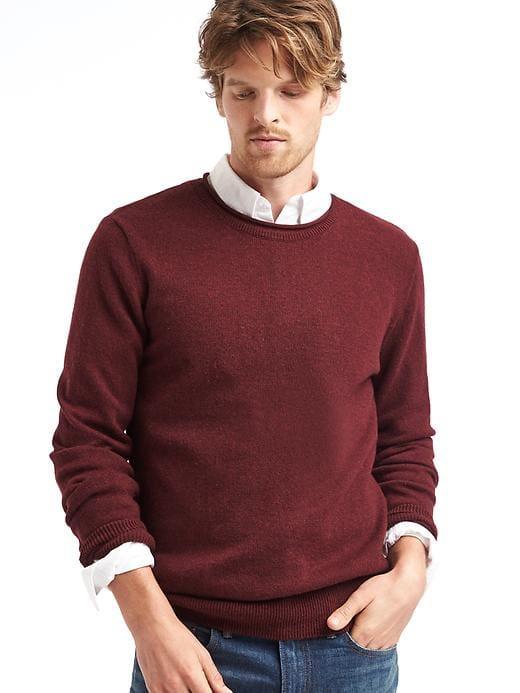Gap Men Cozy Roll Neck Sweater - Red Wine