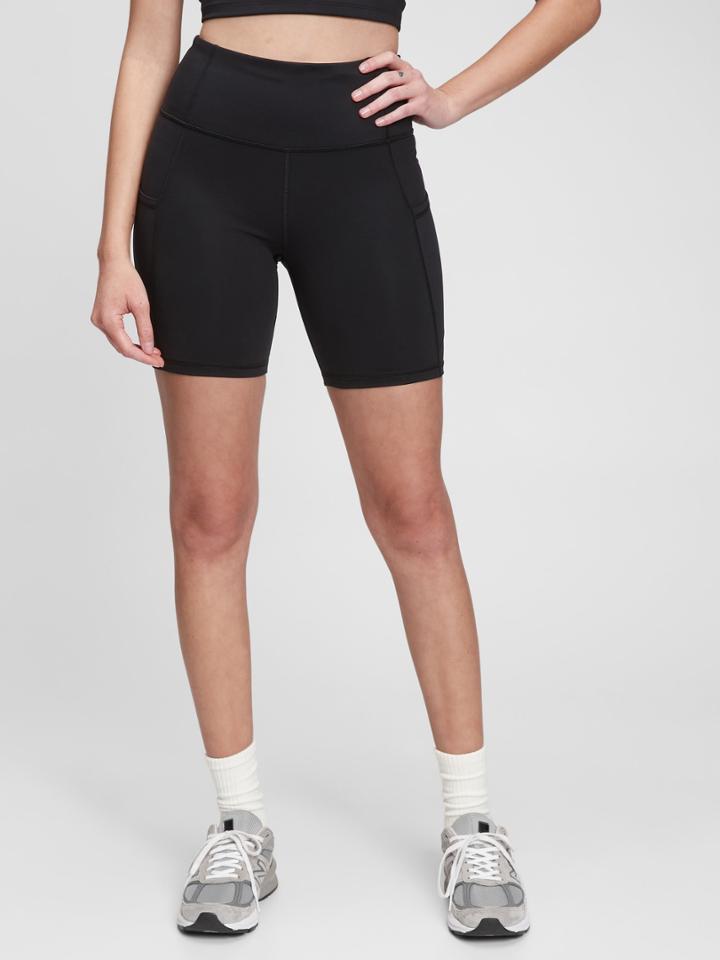 Gapfit High Rise Recycled Power Pocket Bike Shorts