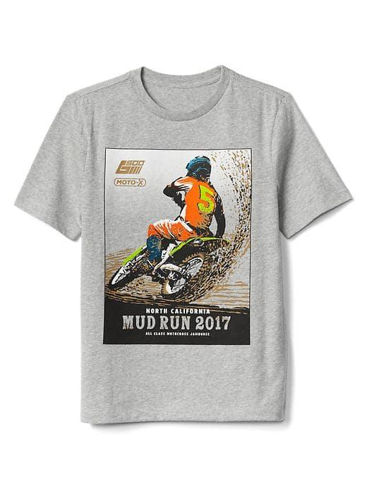 Gap Women Graphic Short Sleeve Tee - Heather Gray