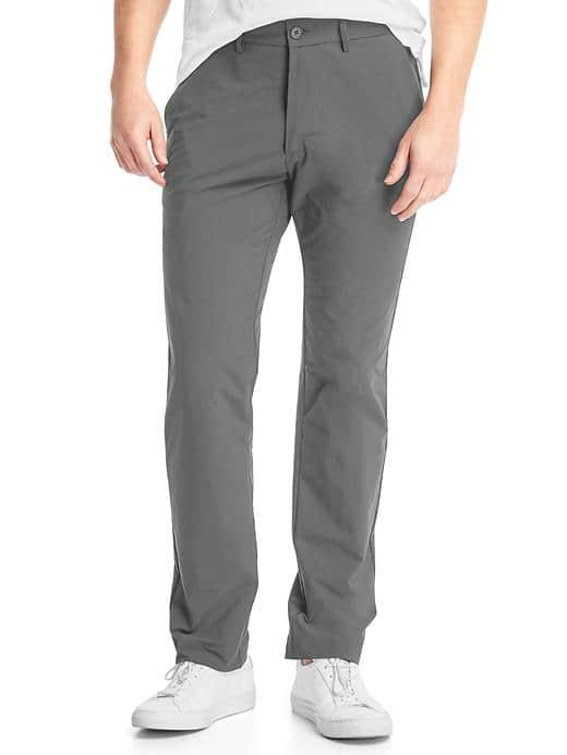 Gap Performance Slim Fit Khakis - Pavement