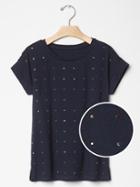 Gap Sequin A Line Tee - Blue Galaxy