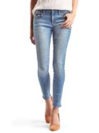 Gap Women 1969 Stretch Embellishment True Skinny Ankle Jeans - Light Indigo