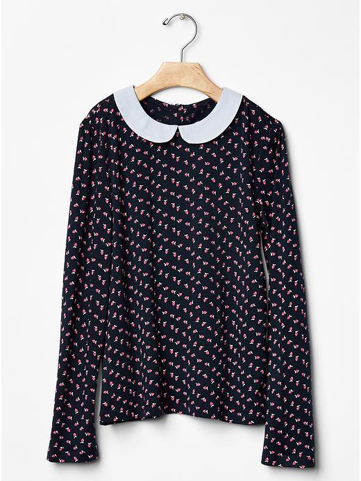 Gap Peter Pan Collar Tee - Blue Galaxy