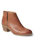 Gap Leather Booties - Whiskey Brown