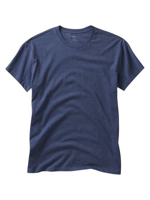 Gap Mens Short-sleeved Crewneck Shirt - Navy Heather