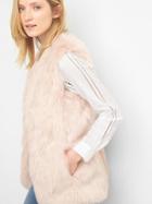 Gap Women Faux Fur Vest - Blush Pink
