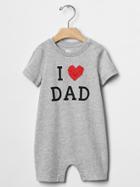 Gap Emoji Family Love One Piece - Heather Gray