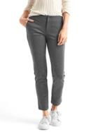 Gap Women Double Knit Girlfriend Pant - Charcoal
