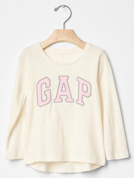 Gap Logo Hi Lo Tee - Ivory Frost
