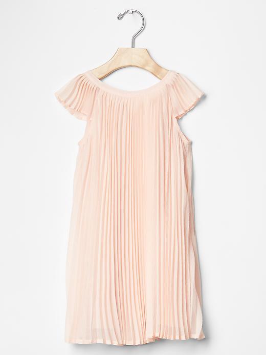 Gap Pleated Flutter Dress - Fading Peach