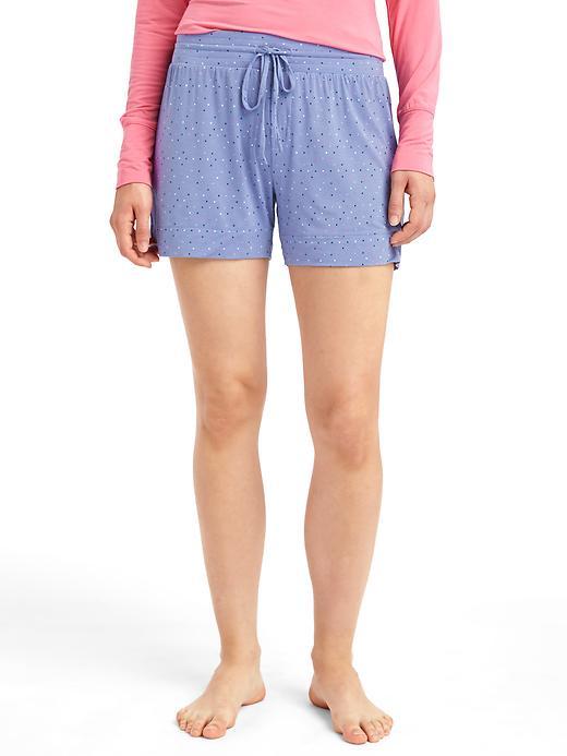 Gap Women Pure Body Print Sleep Shorts - Blue Dot