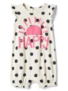 Gap Dotty Flutter Shorty One Piece - Ivory Frost