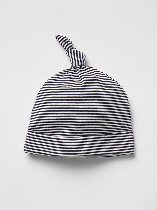 Gap Stripe Knot Hat - Dark Night