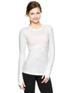 Gap Gapfit Motion Long Sleeve T - White