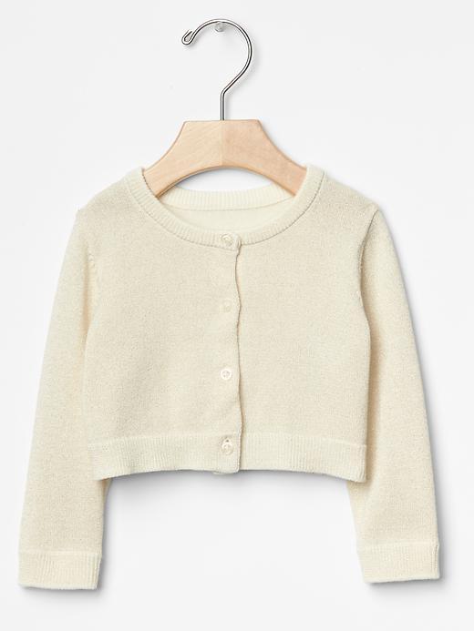 Gap Sparkle Cardigan - Ivory Frost