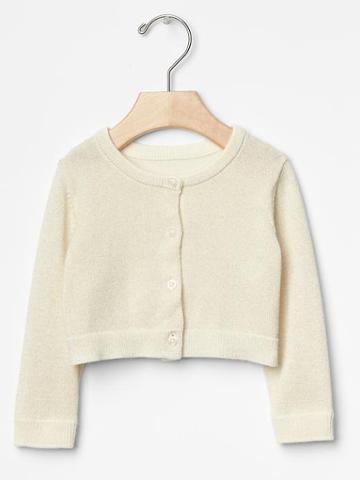 Gap Sparkle Cardigan - Ivory Frost
