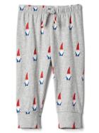 Gap Organic Print Knit Pants - Gnome