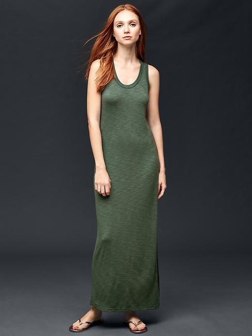 Gap Women Column Maxi Dress - Black Grass