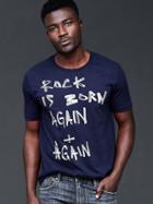Gap Men Rock Is Born Graphic T Shirt - Dark Night