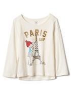 Gap Glitter City Logo Tee - Paris