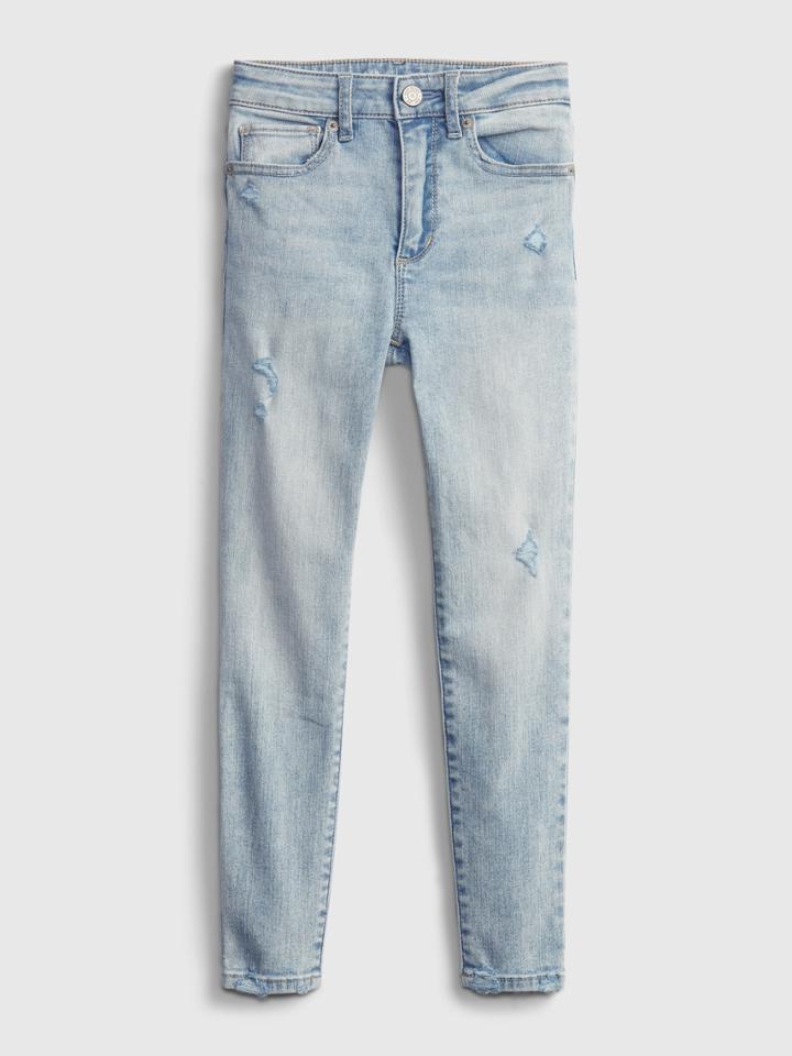 Kids High-rise Ankle Jeggings With Washwell