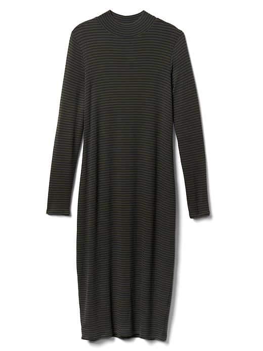 Gap Women Cozy Modal Long Sleeve Dress - Olive