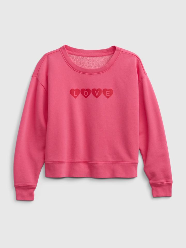 Kids Boxy Crewneck Graphic Sweatshirt