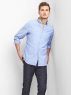 Gap Oxford Solid Slim Fit Shirt - Imperial Blue