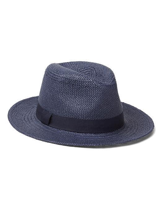 Gap Women Southwestern Straw Panama Hat - Navy