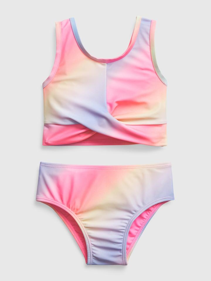 Toddler Recycled Twist-front Swim Two-piece