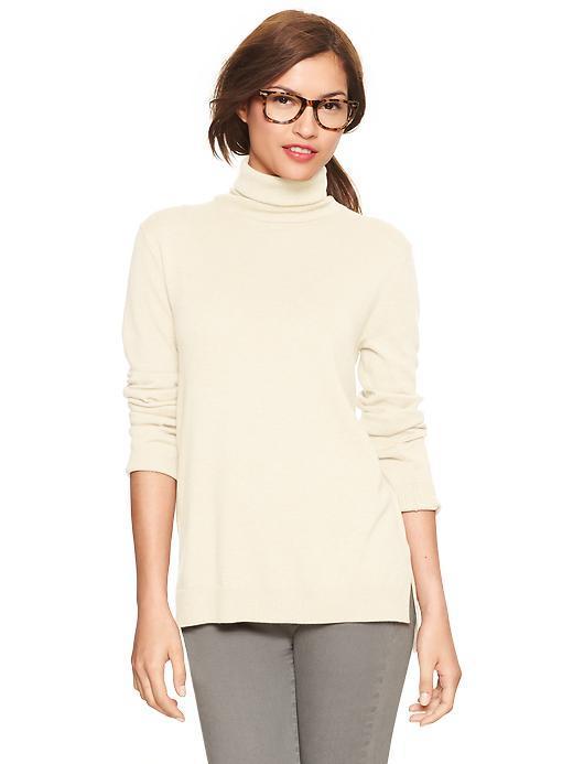 Gap Eversoft Turtleneck Sweater - Ivory Frost
