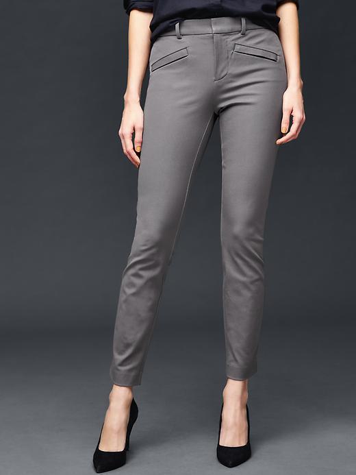 Gap Women Bi Stretch Skinny Ankle Pants - Blue Slate
