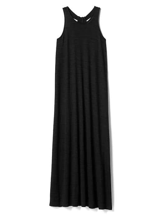 Gap Women Softspun Knit Racerback Maxi Dress - True Black
