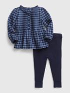 Baby Plaid 2-piece Outfit Set