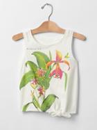 Gap Oasis Graphic Tie Tank - New Off White