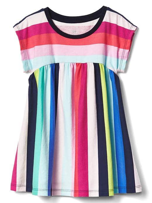 Gap Print Shirred Top - Multi Stripe